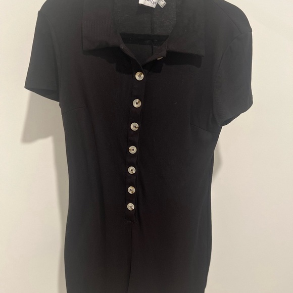 Princess Polly Black Button-Up Jumpsuit - Picture 3 of 4
